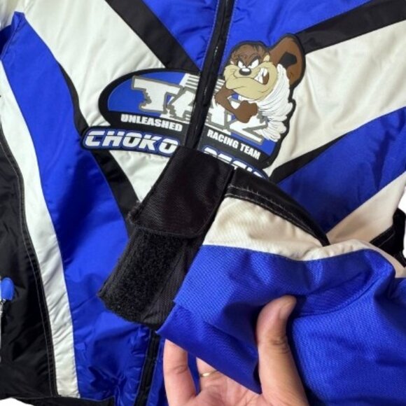 Choko Design Taz Junior Loony Toons Snowcross winter racing jacket size 12 youth - Picture 6 of 13